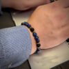 Unisex Chiffon Black Agate Bracelet - Image 9