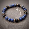 Unisex Chiffon Black Agate Bracelet - Image 7