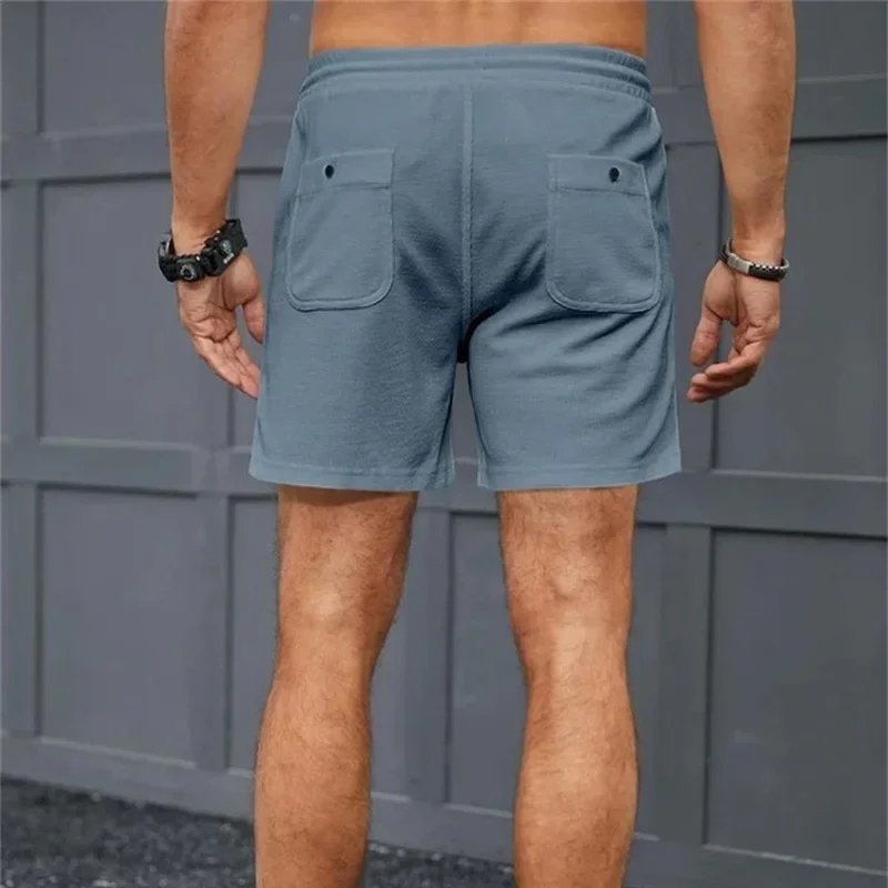 2024 Summer New Solid Color outdoors sport Shorts Men Comfortable breathable loose Fitness training short pants Men's sweatpants