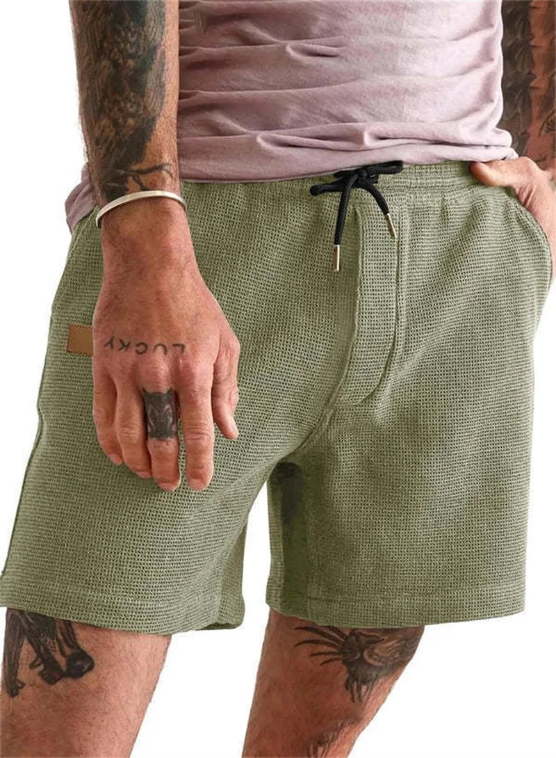 2024 Summer New Solid Color outdoors sport Shorts Men Comfortable breathable loose Fitness training short pants Men's sweatpants