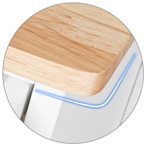 Giantex Kitchen Island Cart, Rolling Kitchen Trolley Cart, Wood Storage Cabinet with Large Drawer, 9 Wine Bottles Rack, Modern