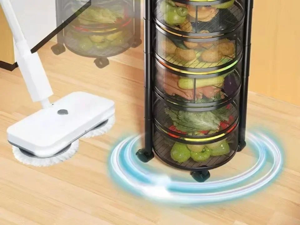Vegetable Basket Storage Rack Multi-Layer Fruit Basket Round Movable Rotating Shelf Multi-functional Rotating Kitchen Trolley Vegetable Basket Storage Rack Multi-Layer Fruit Basket Round Movable Rotating Shelf Multi-functional Rotating Kitchen Trolley