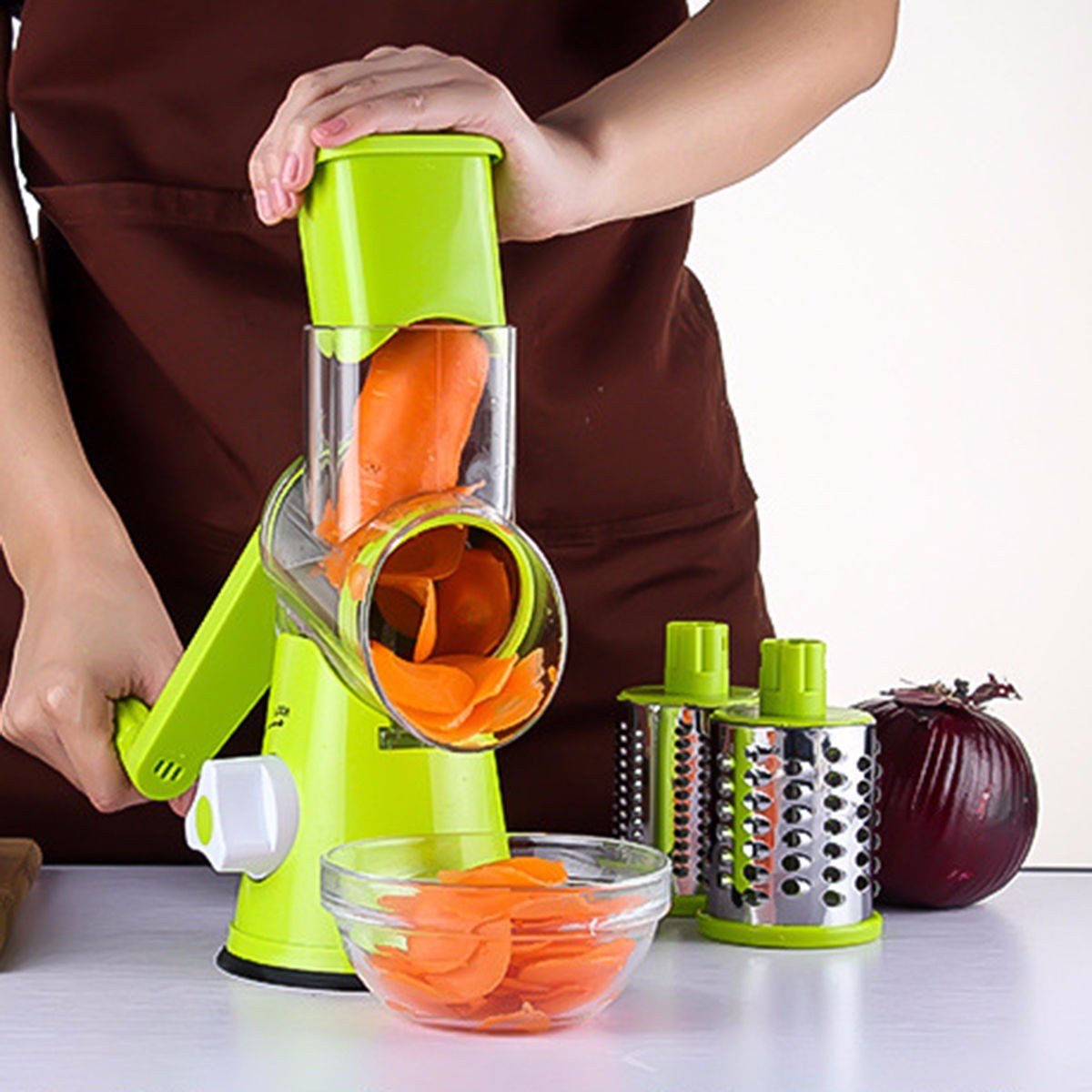 Round Mandoline Vegetable Slicer