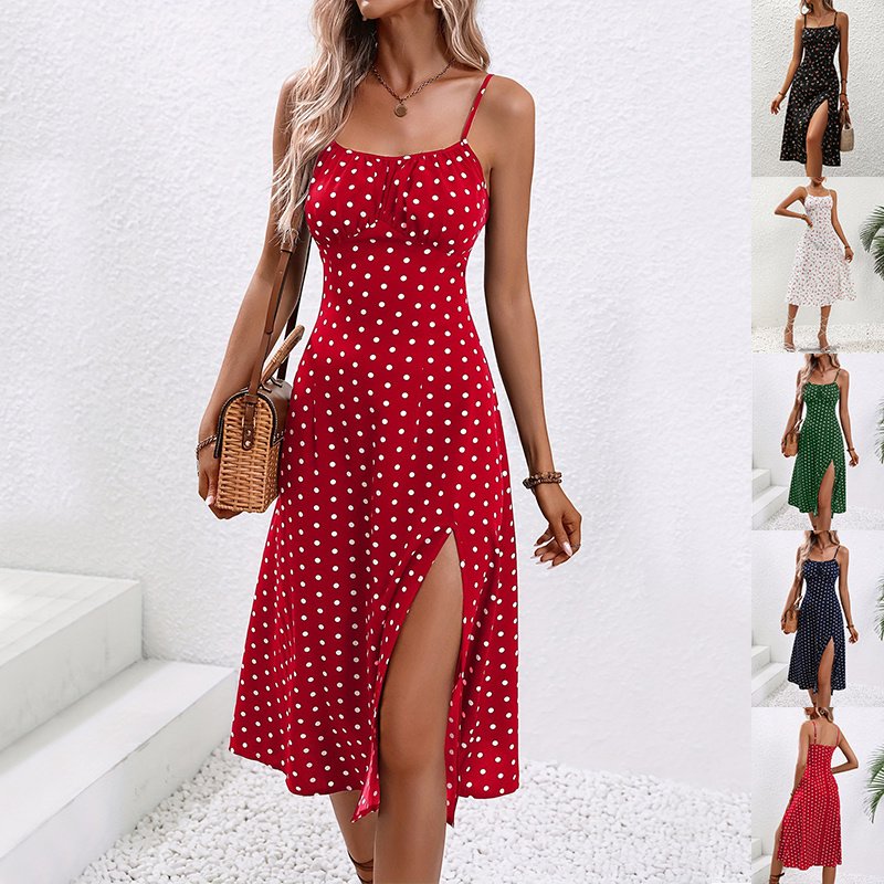 Polka Dot Print Sexy Summer Dress