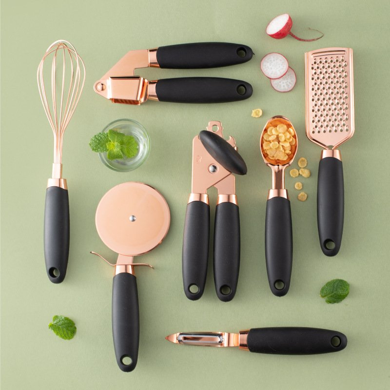 Kitchen  Peeler Gadget Copper Plating Set