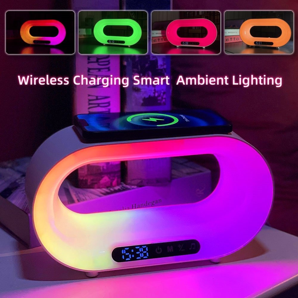 3 In 1 LED Light Wireless Charger Alarm Clock