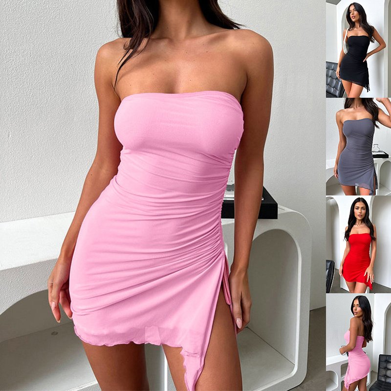 Y2K Backless Split Short Dresses For Women