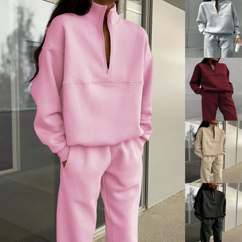 Zip-up Top Long-sleeved Sport Suit