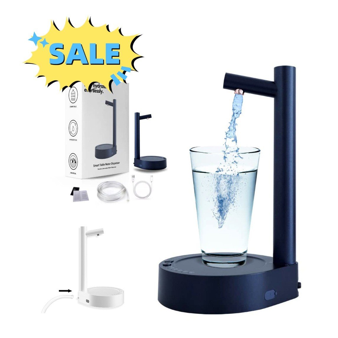 Automatic Rechargeable Water Bottle Dispenser
