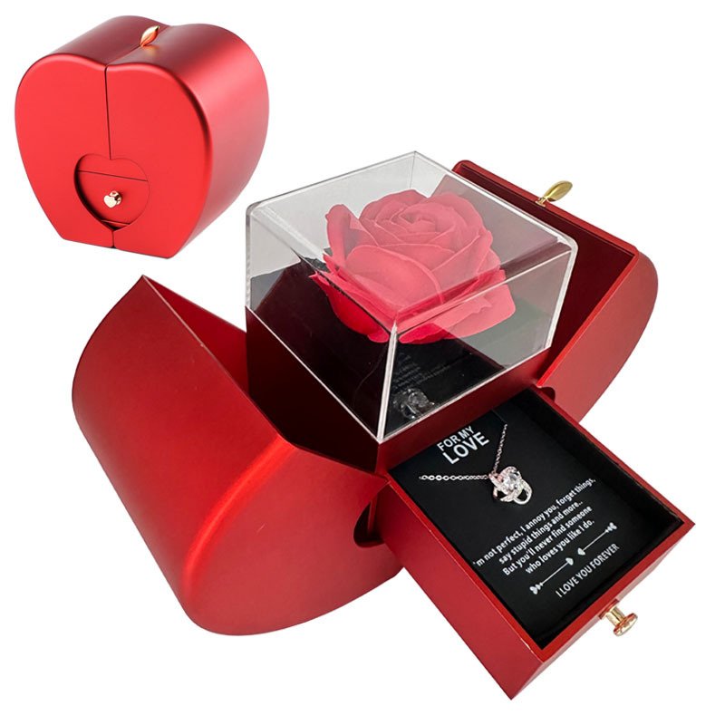 Red Apple Jewelry Christmas Gift Box