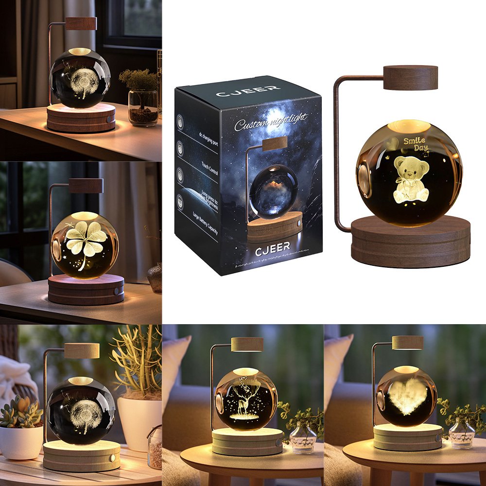 Crystal  Cosmic Dinosaur Indoor Night Light