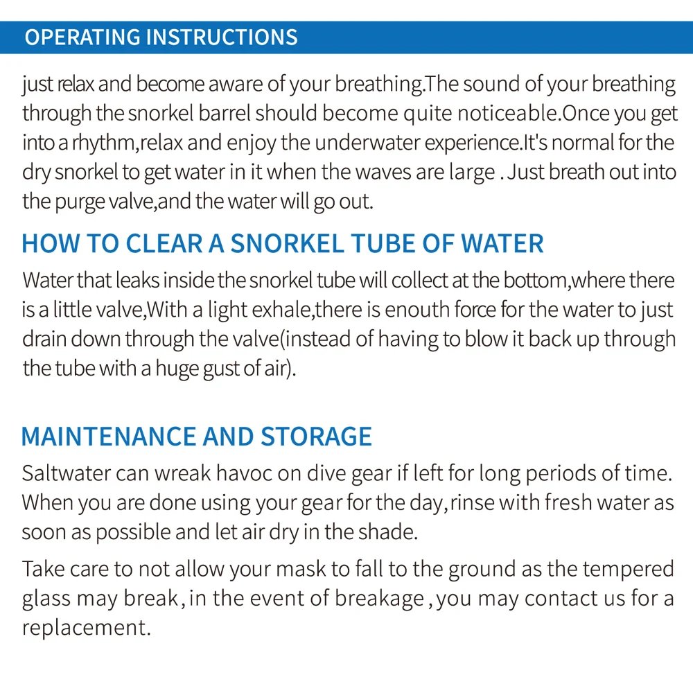 Snorkel Mask Swimming Goggles Scuba Diving Silicone Skirt Tempered Glass Len Wide View Training With Nose Cover Adjustable Strap