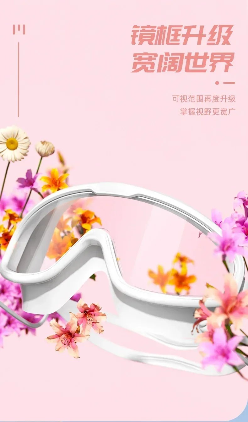 Kids swim goggles big glass len for child boy girl big goggle berenang budak kanta mata besar kanak swim glass