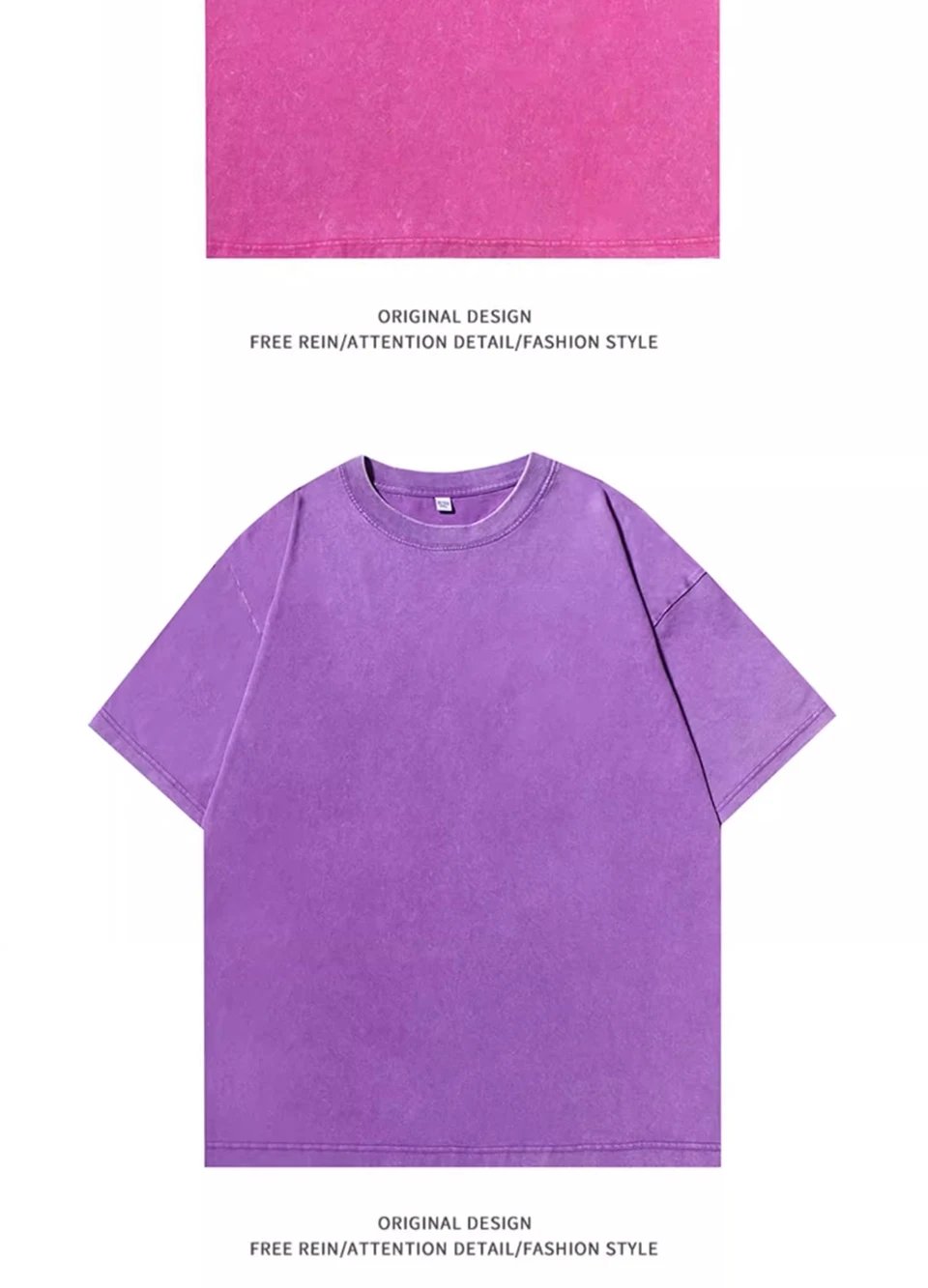 300g Heavy Men Washed Vintage Oversized T-Shirt Street Hip Hop Punk Tee women Harajuku Casual Cotton Short Sleeve Acid Wash Top