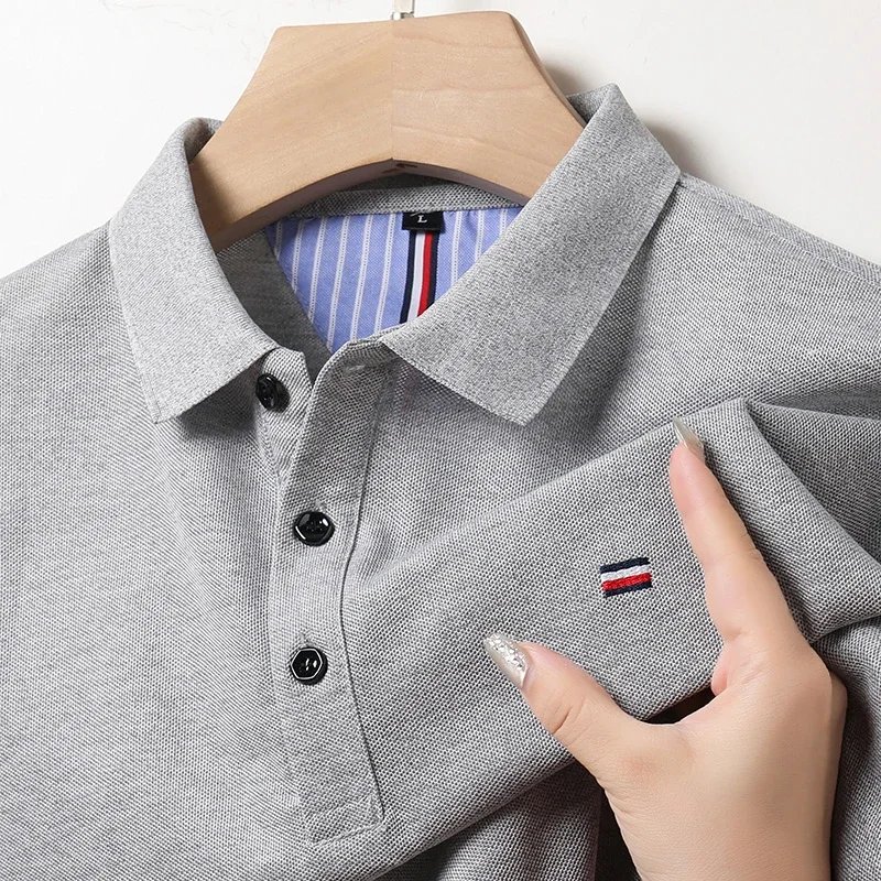 Men's  Breathable  Embroidered Polo Shirt