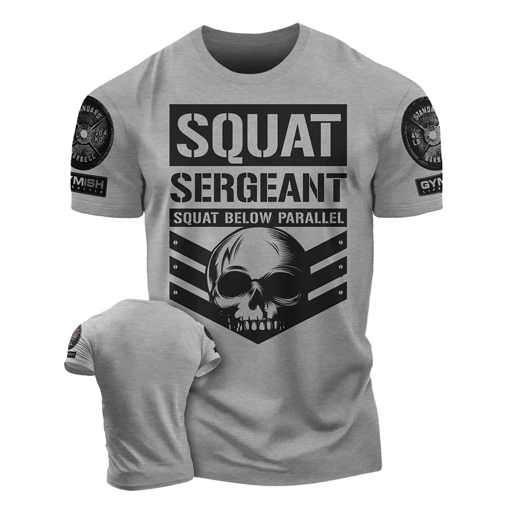 3D men's printed training T-shirt,fun gym short sleeved T-shirt,elastic breathable top