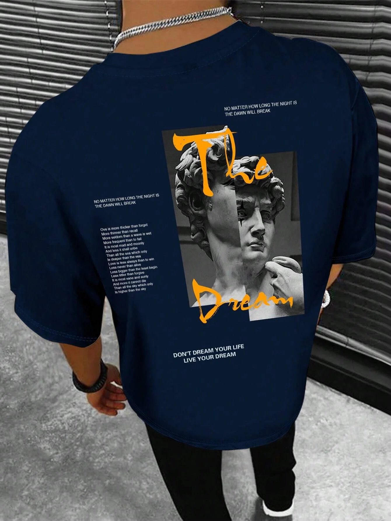 Don'T Dream Your Life Live Your Dream Men Clothes Fashion Summer T-Shirts Streetwear 100% Cotton Loose Tops Breathable Tee Don'T Dream Your Life Live Your Dream Men Clothes Fashion Summer T-Shirts Streetwear 100% Cotton Loose Tops Breathable Tee