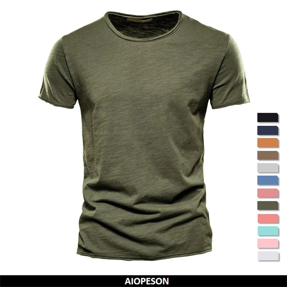 O-Neck Short Sleeve Soild T Shirt for Men