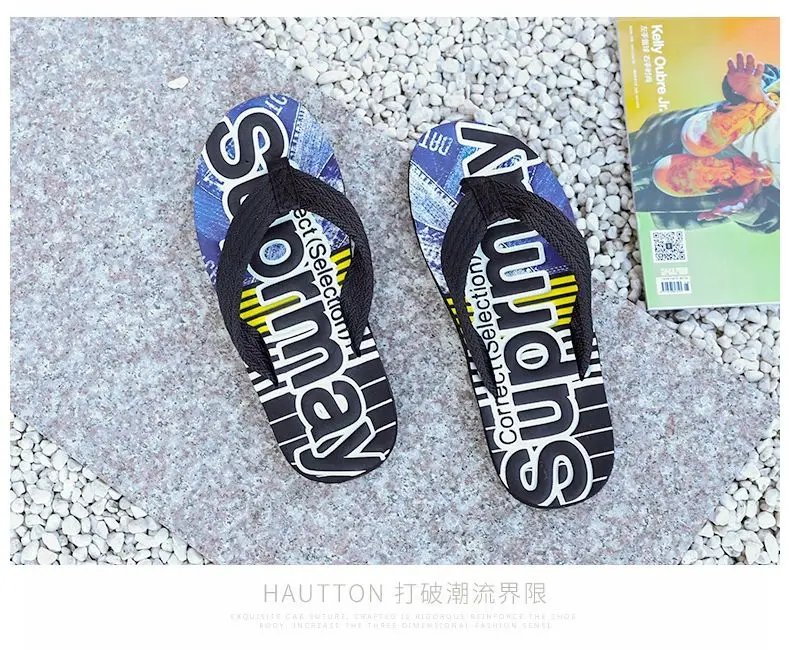 Men Flip Flops Slides 2023 Trend Summer Anti-skid Man Slippers Outdoor Light Casual Beach Male Sandals Household Slides for Men
