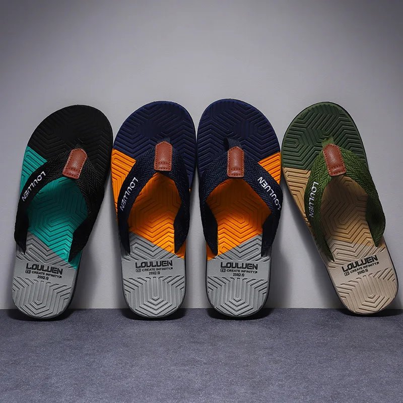 Men Flip Flops Slides 2023 Trend Summer Anti-skid Man Slippers Outdoor Light Casual Beach Male Sandals Household Slides for Men