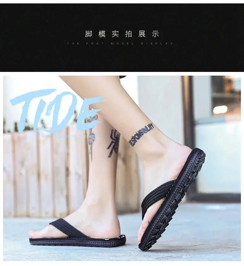 Men Flip Flops Slides 2023 Trend Summer Anti-skid Man Slippers Outdoor Light Casual Beach Male Sandals Household Slides for Men