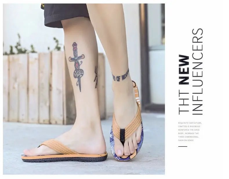 Men Flip Flops Slides 2023 Trend Summer Anti-skid Man Slippers Outdoor Light Casual Beach Male Sandals Household Slides for Men
