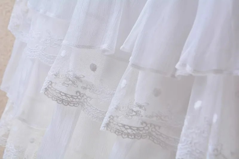 Elastic Gothic Lace Tutu Skirt Women Black Mesh Detail Petticoat Sexy Mini Tulle Skirts Party Club Wear Dancer