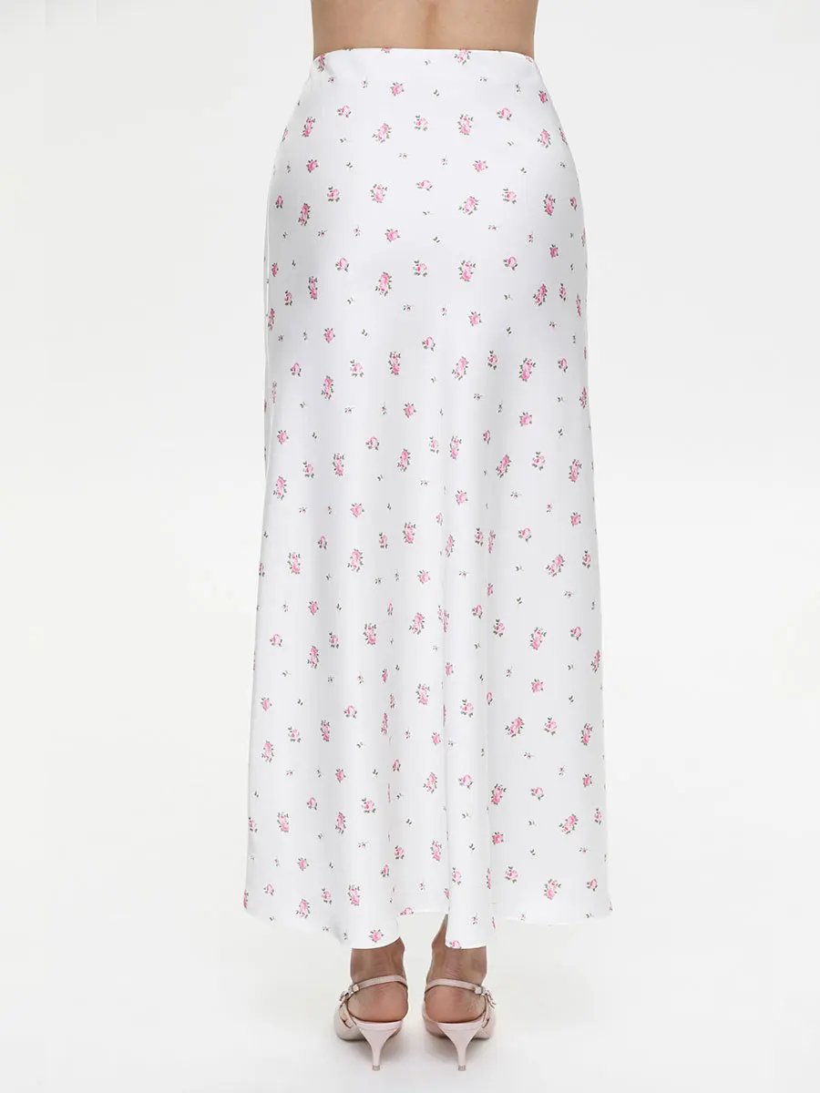 Tossy Summer Printed Fashion Long Skirt For Women High Waist Contrast Patchwork Slim Elegant Party Looks Ladies Y2k Maxi Skirt