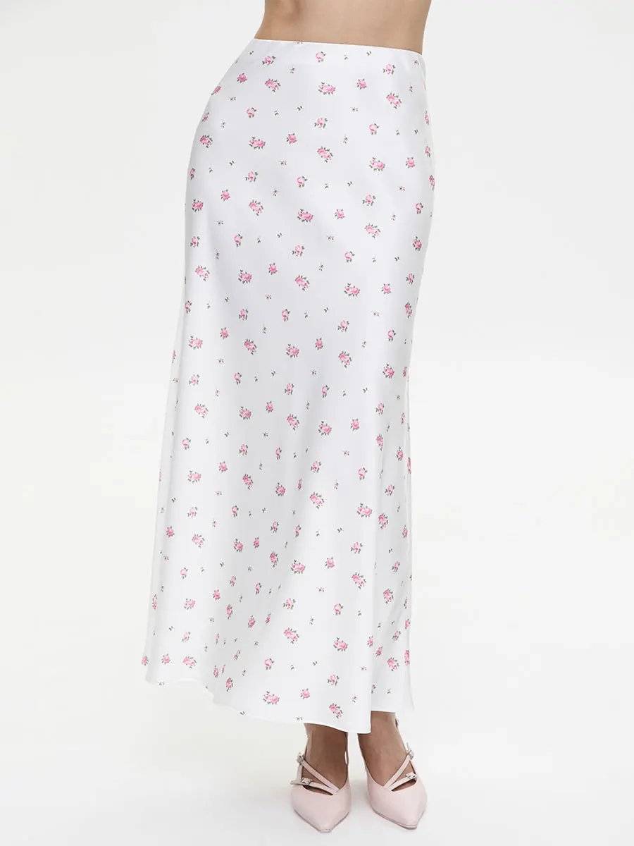 Tossy Summer Printed Fashion Long Skirt For Women High Waist Contrast Patchwork Slim Elegant Party Looks Ladies Y2k Maxi Skirt