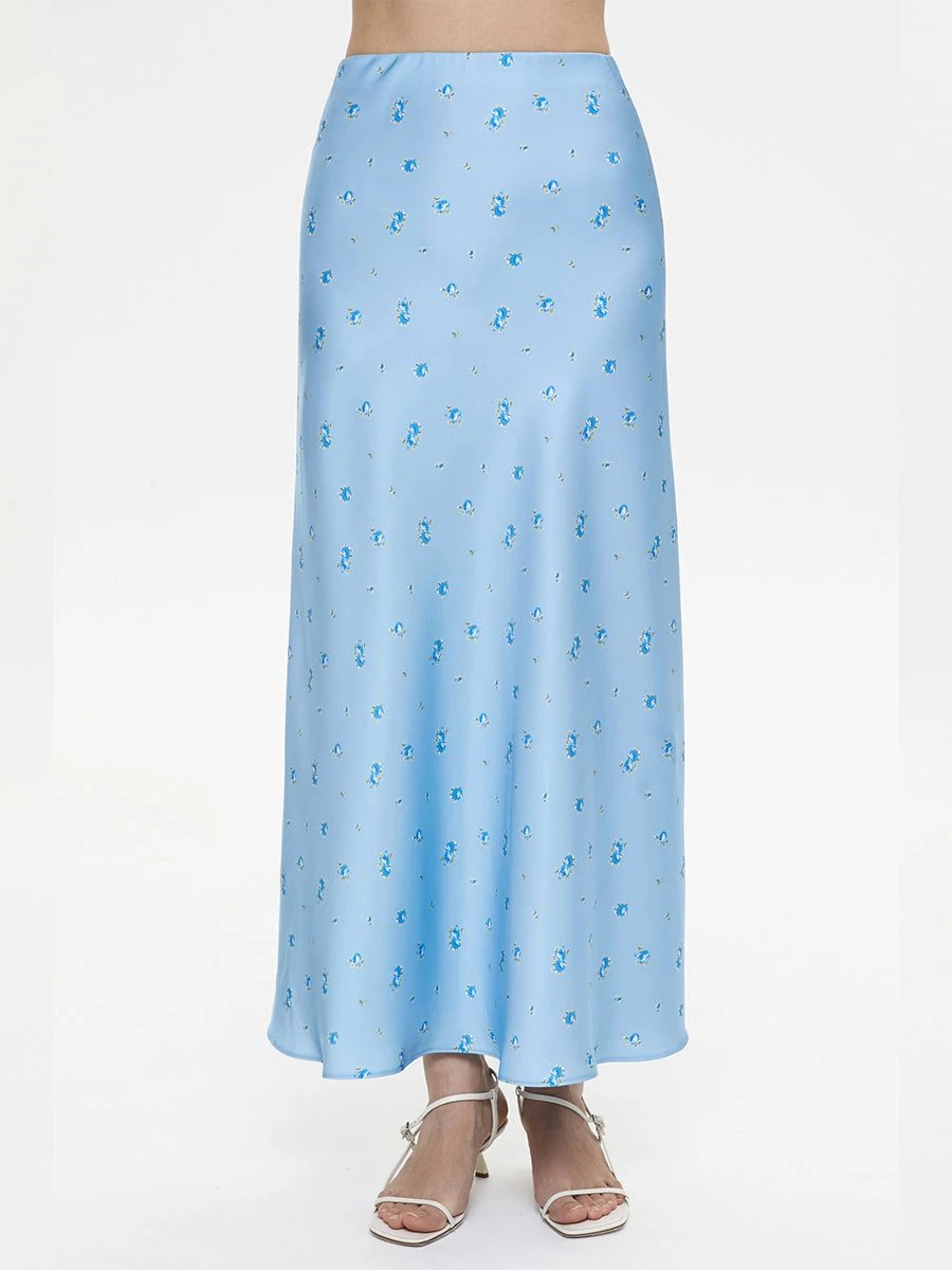 Tossy Summer Printed Fashion Long Skirt For Women High Waist Contrast Patchwork Slim Elegant Party Looks Ladies Y2k Maxi Skirt