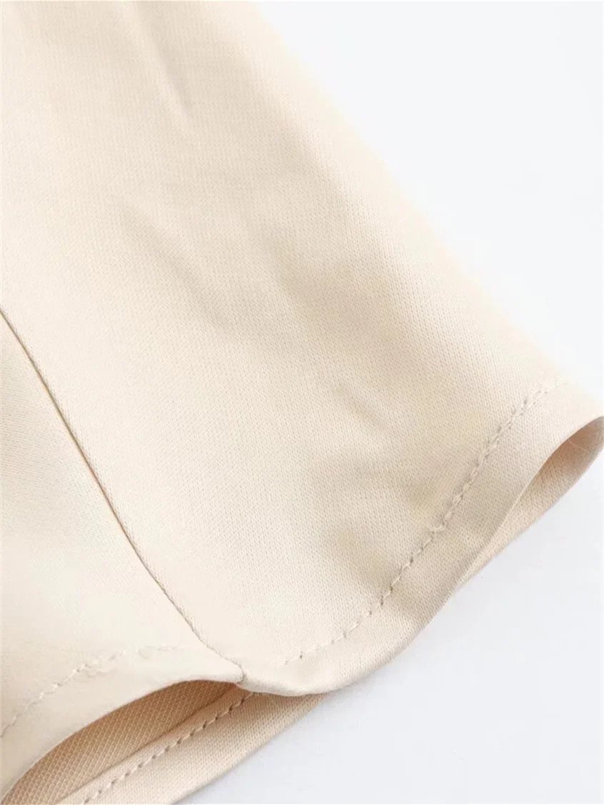 TRAF Women Fashion 2024 Spring New Satin Texture Bow Decoration Vintage Chic Female High Waist H Line Long Skirts Mujer