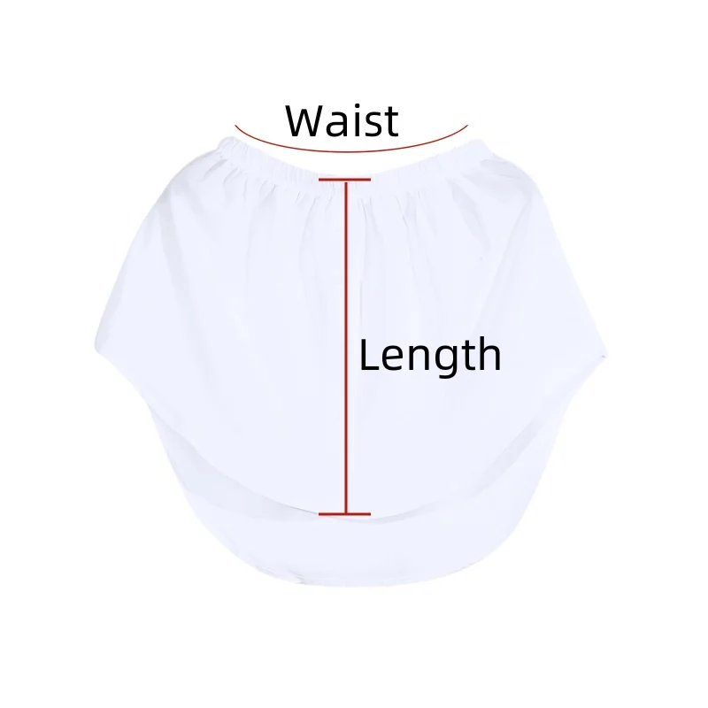 Women Girls Shirt Blouse Extender Adjustable Layering Faux Top Lower Sweep Mini Skirt False Hemline Splitting Underskirt Women Girls Shirt Blouse Extender Adjustable Layering Faux Top Lower Sweep Mini Skirt False Hemline Splitting Underskirt
