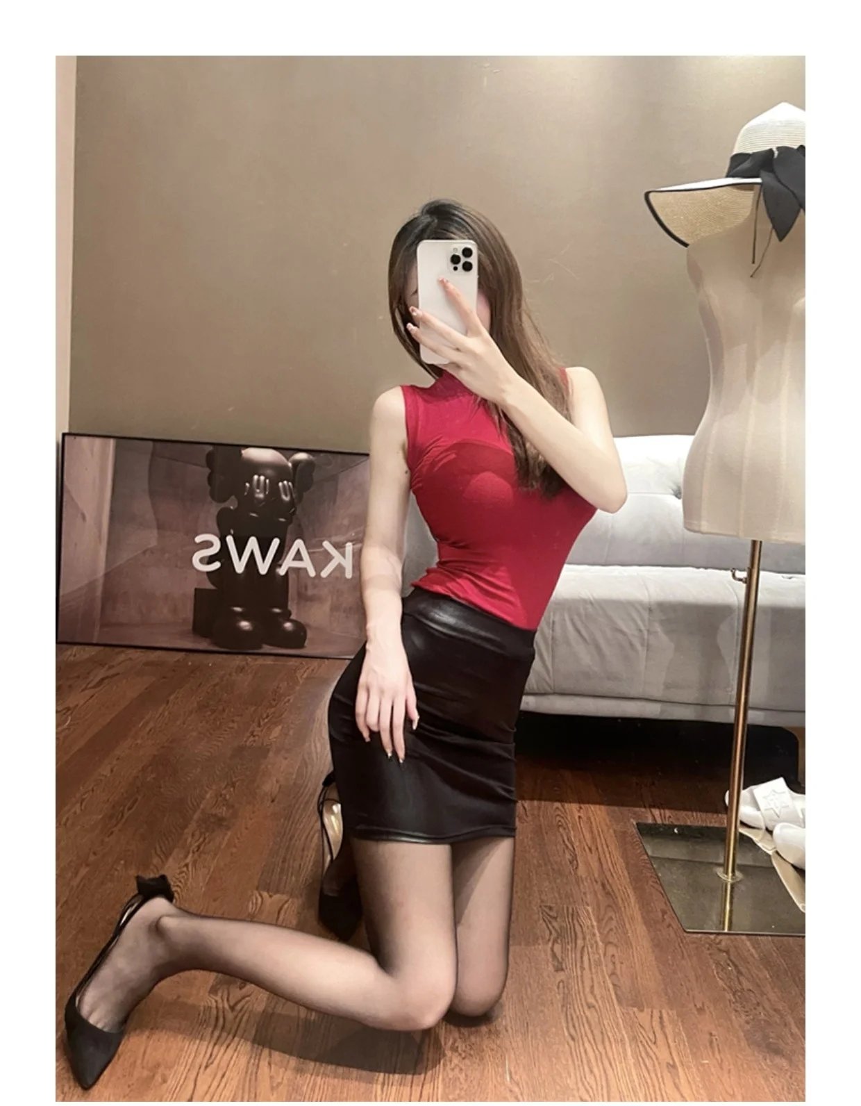 WOMENGAGA Leather Matte Slim Mini Sexy Fashion PU Hot Short High Waist Skirt Korean Nightclub Streetwear Wholesale Clothes 7ST WOMENGAGA Leather Matte Slim Mini Sexy Fashion PU Hot Short High Waist Skirt Korean Nightclub Streetwear Wholesale Clothes 7ST