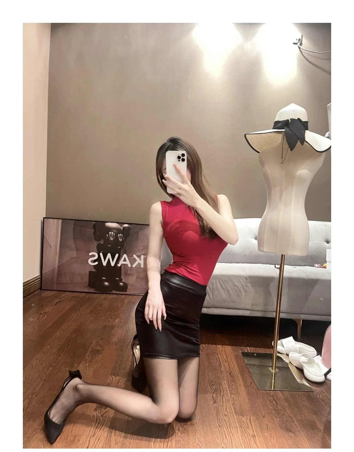 WOMENGAGA Leather Matte Slim Mini Sexy Fashion PU Hot Short High Waist Skirt Korean Nightclub Streetwear Wholesale Clothes 7ST WOMENGAGA Leather Matte Slim Mini Sexy Fashion PU Hot Short High Waist Skirt Korean Nightclub Streetwear Wholesale Clothes 7ST