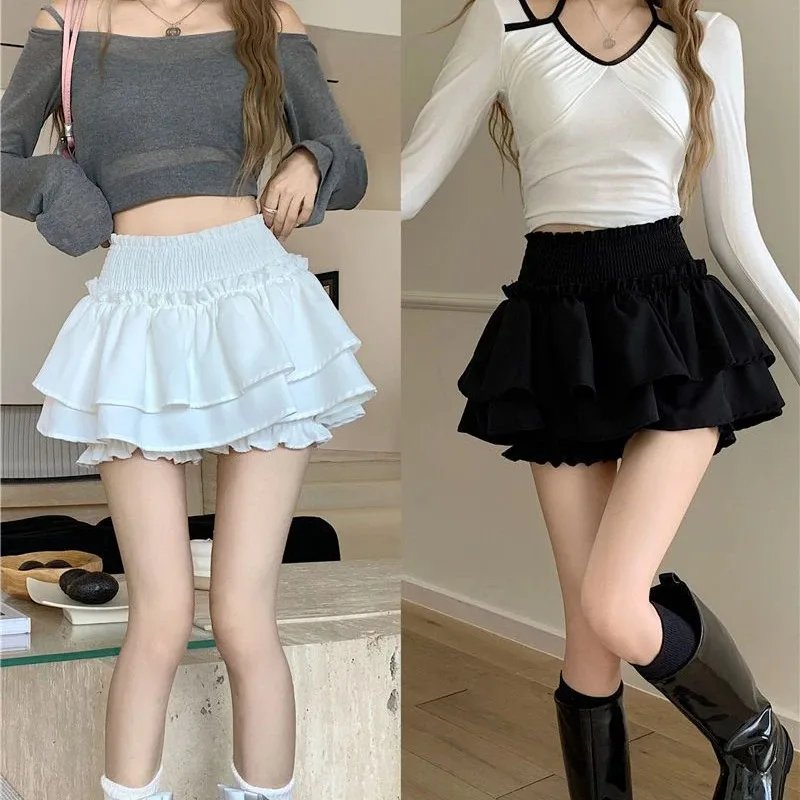 Women's Mini Cute Sexy Ruffle Balletcore Skirt