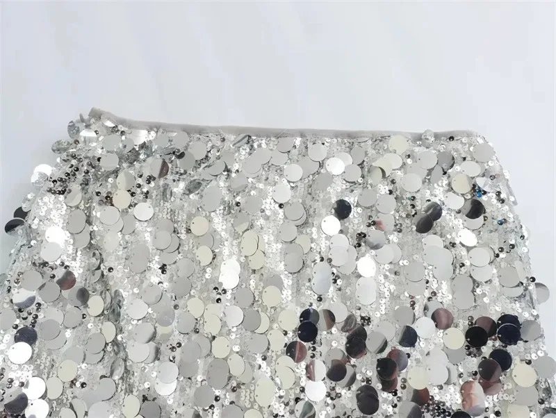 Silver Sequin Skirt Woman High Waist Mini Skirt Woman Fashion Shiny Glitter Elegant Short Skirts For Women Y2k Skirts