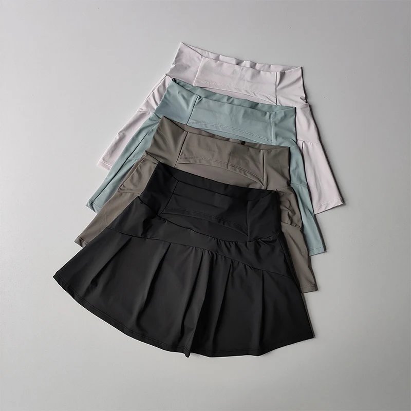 Summer High Waist Sports Short Skirt Lined Shorts Fitness Yoga Quick Dry Running Sport Skirts Tennis Skirt Golf Wear for Women Summer High Waist Sports Short Skirt Lined Shorts Fitness Yoga Quick Dry Running Sport Skirts Tennis Skirt Golf Wear for Women
