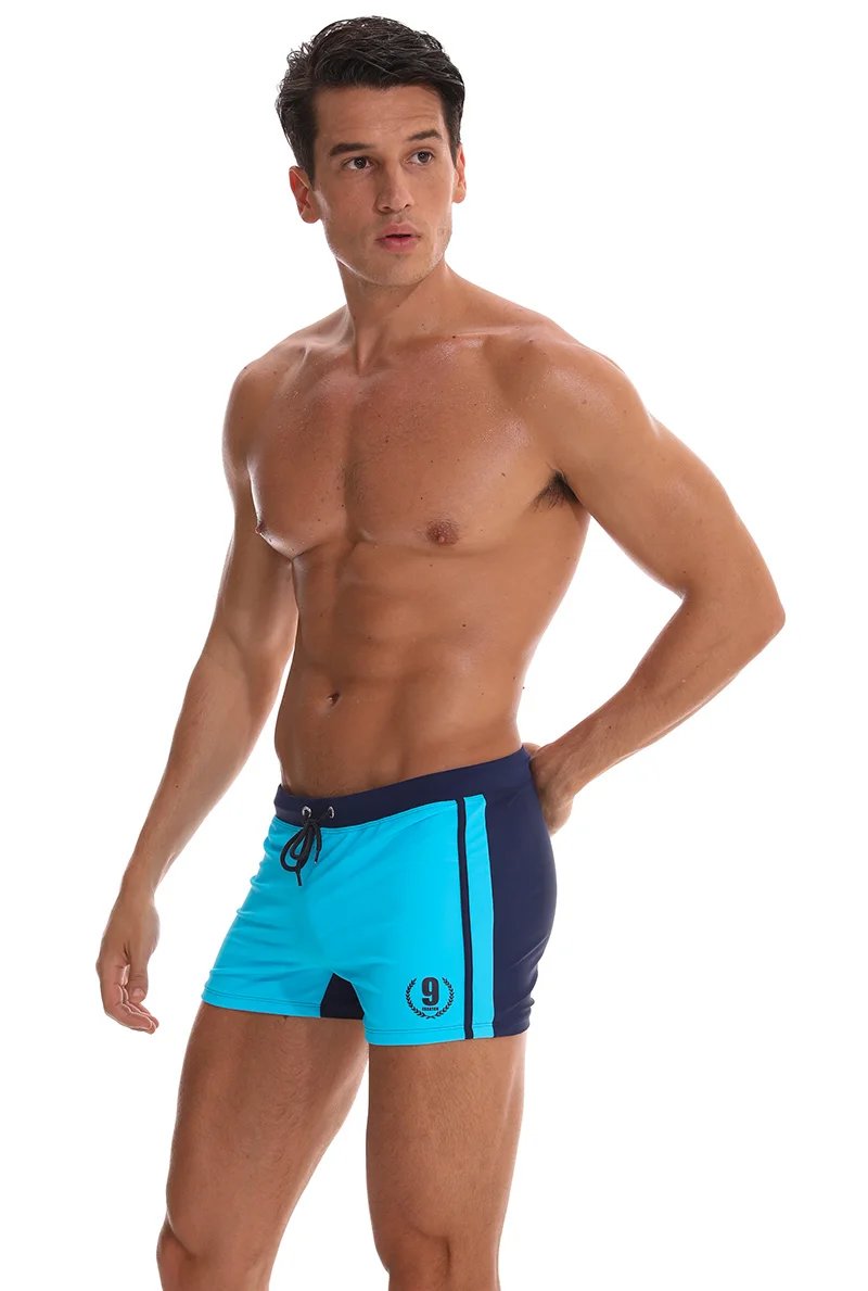 Hot Swimwear Mens Breathable Swimsuits Man Swim Trunks Boxer Briefs Sunga Swim Suits Maillot De Bain Beach Shorts