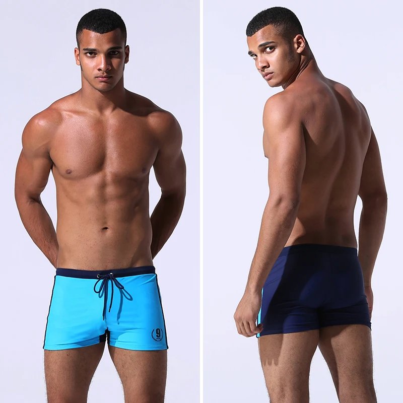 Hot Swimwear Mens Breathable Swimsuits Man Swim Trunks Boxer Briefs Sunga Swim Suits Maillot De Bain Beach Shorts