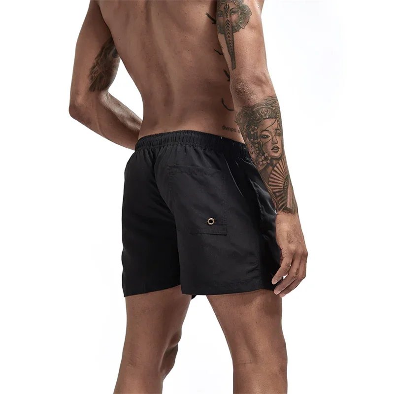 Mens Swim Trunks with Pockets Mesh Liner Summer Casual Beach Board Shorts Quick Dry Swimming Bathing Suit Swimsuit Swimwear