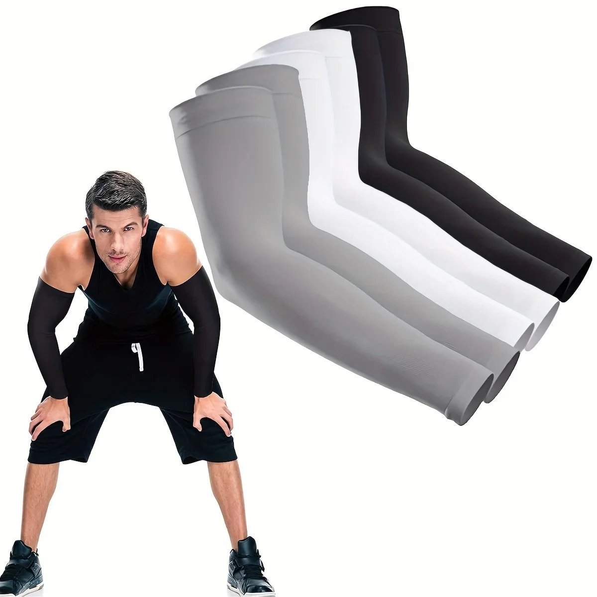 3 Pairs Unisex Sun Protection Arm Sleeves