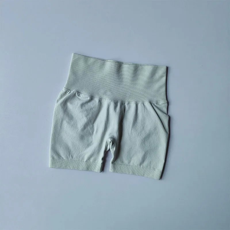 Peach Hip Lifting Sports Shorts Women High Waist and Waist Tightening Slimming Running Hip Speed Drying Three Point Tight Pants