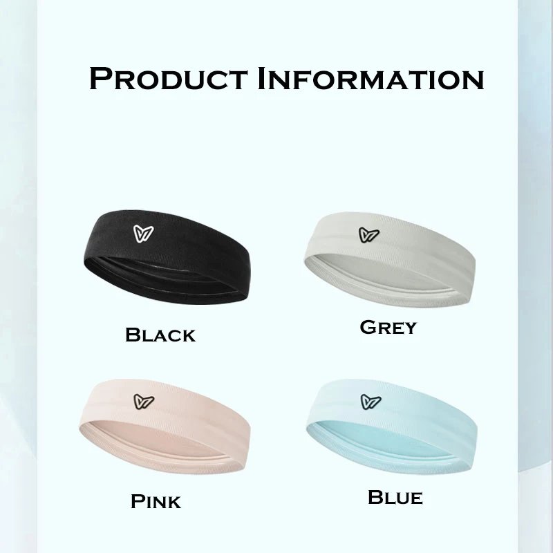 Veidoorn Sports Headbands for Men Women Moisture Wicking Athletic Workout Running Sweatbands for Tennis Basketball