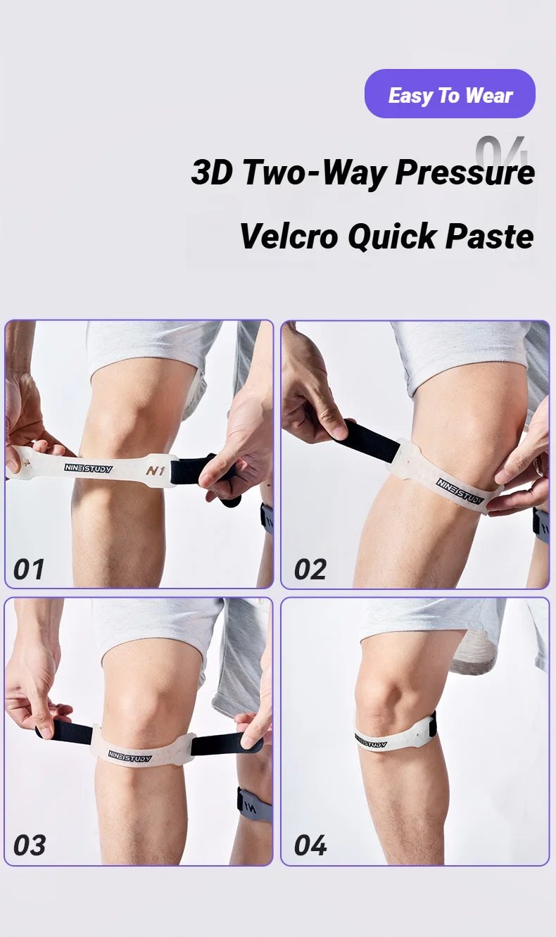 Adjustable Silicone Knee Patellar Band Tendon Support Strape Brace Shock Absorption Compression Strap Pads Sport Protection Adjustable Silicone Knee Patellar Band Tendon Support Strape Brace Shock Absorption Compression Strap Pads Sport Protection
