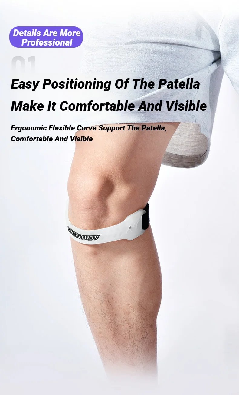 Adjustable Silicone Knee Patellar Band Tendon Support Strape Brace Shock Absorption Compression Strap Pads Sport Protection Adjustable Silicone Knee Patellar Band Tendon Support Strape Brace Shock Absorption Compression Strap Pads Sport Protection