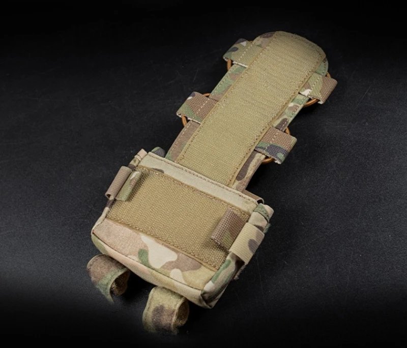 Tactical Helmet Pouch Battery Box Counterweight Pouch Remote Battery Helmet Accessory Storage Bag with Hook Loop for Fast Helmet