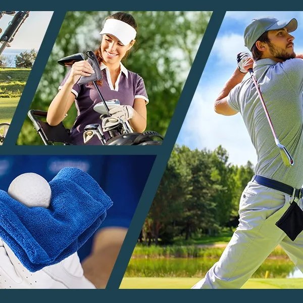 Golf Hook Wipes Compact & Portable Microfiber Soft & Comfortable Cleaning Towel Golf Cleaning Accessories