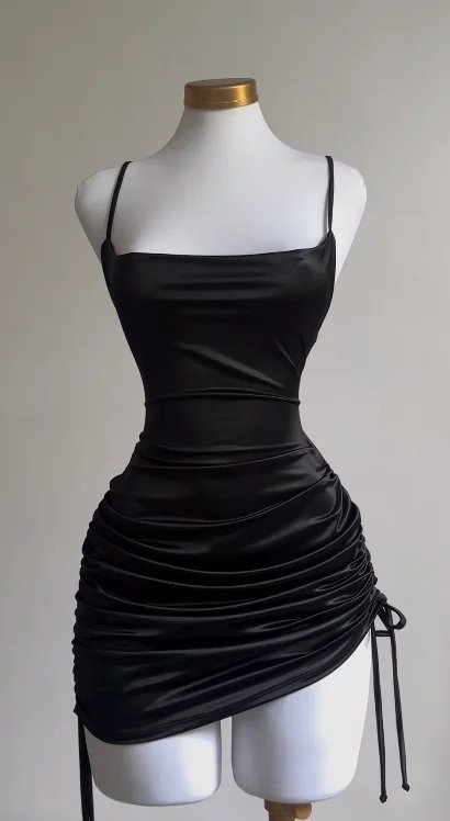 high sense lace-up sexy dress