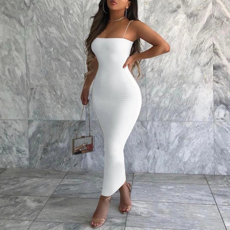 Elegant Sleeveless Backless Bodycon Party Dress