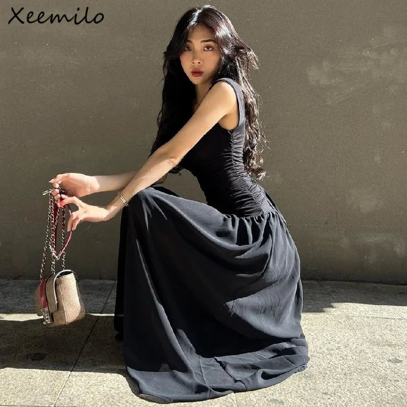 WhereMery Elegant Slip Long Dress